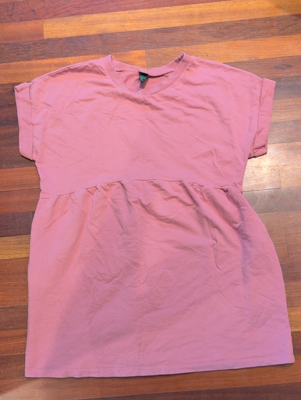 wild fable rose crew Neck Tshirt Dress With Pockets - Picture 9 of 10